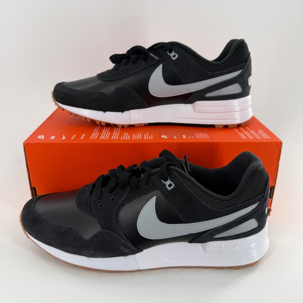 Nike Air Pegasus 89 G Black Wolf Grey White Golf Shoes FJ2245-004 Mens 10.5